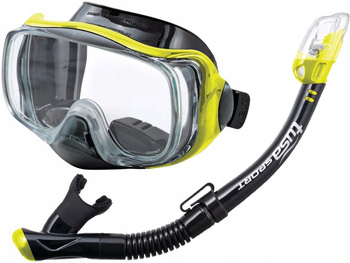 TUSA ZESTAW maska+fajka IMPREX 3D DRY UC-3325 BKFY