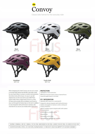 SMITH CONVOY MIPS Kask Rowerowy z daszkiem MTB Czarny (Black 9PC)