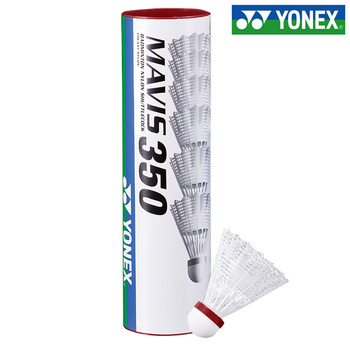 YONEX LOTKI BADMINTONOWE MAVIS 350 M350PW F fast białe SZYBKIE 6szt