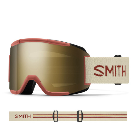 SMITH GOGLE SQUAD Gogle SQUAD terra slash ChromaPOP Sun Black Gold Mirror S3 + szyba S0 medium