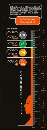 OCEAN REEF MASKA PEŁNOTWARZOWA ARIA QR+ LTD żółta LXL