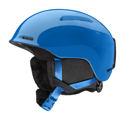 SMITH ZESTAW KASK na narty snowboard COMBO GLIDE JR + gogle SNOWDAY cobalt