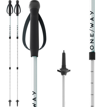 ONE WAY KIJE TREKKINGOWE MT AL 3 LITE teleskopowe ALUMINIUM Twist Lock 90-125