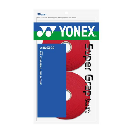 Yonex Super Grap Owijka na Rakietę AC 102-30 EX Czerwona 30 szt