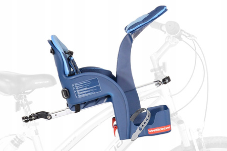 WEERIDE FOTELIK ROWEROWY PRZEDNI DELUXE LTD DENIM