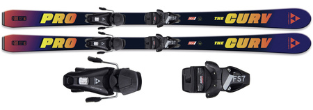 FISCHER 2025 NARTY DLA DZIECI juniorskie SPORTOWE THE CURV PRO JR + FS7 GW CA JRS A12524