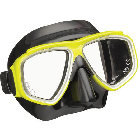 TUSA ZESTAW NURKOWY SPLENDIVE maska fajka snorkeling UC7519 QBFY czarno-żółty