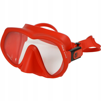 MASKA NURKOWA POSEIDON RED LINE