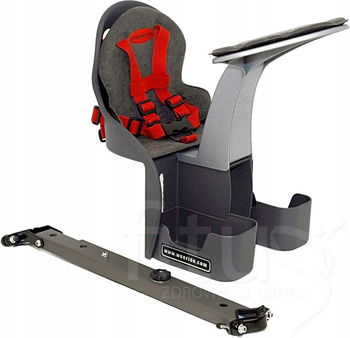 WEERIDE FOTELIK ROWEROWY PRZEDNI CLASSIC GREY