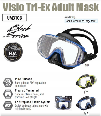 TUSA MASKA VISIO PRO nurkowanie snorkeling UM31 MB