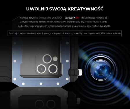 DIVEVOLK Podwodna obudowa do smartfona SeaTouch 4 Max - BIAŁA