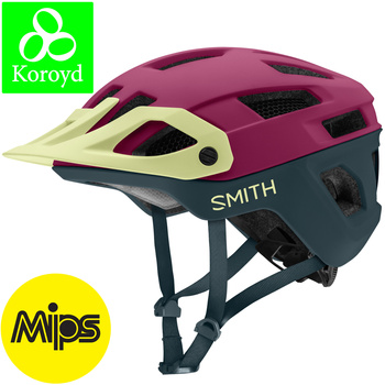 SMITH ENGAGE 2 MIPS Kask Rowerowy z daszkiem MTB Fioletowo-Zielony (matte huckleberry lichen pacific 2NT)