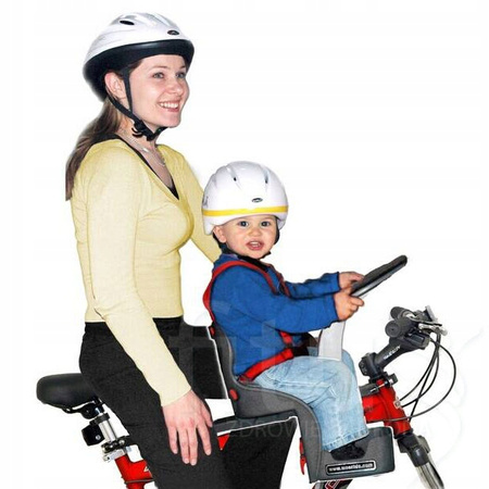 WEERIDE FOTELIK ROWEROWY PRZEDNI CLASSIC GREY