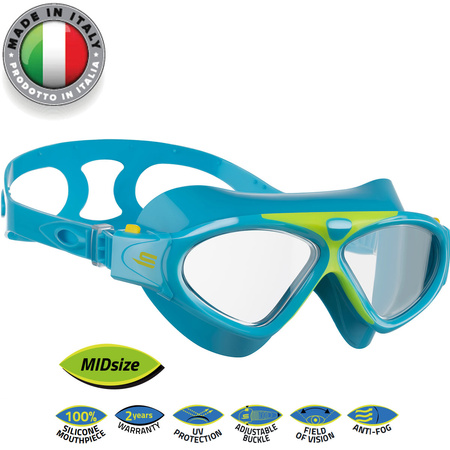 SALVIMAR FREEDOM JR OKULARY PŁYWACKIE gogle do pływania juniorskie ANTIFOG UV Light Blue - Yellow