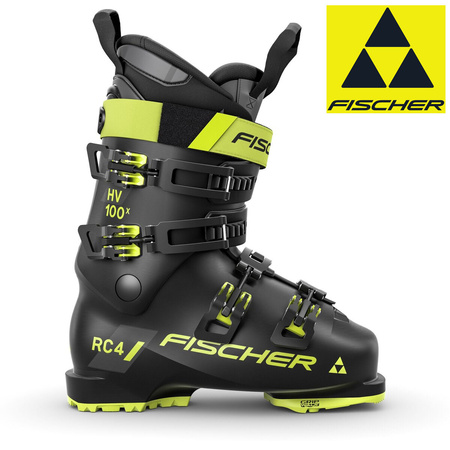 FISCHER 2025 BUTY NARCIARSKIE RC4 100 HV X BLACK/YELLOW U31523