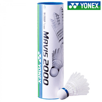 YONEX LOTKI BADMINTONOWE MAVIS 2000M MIDDLE białe ŚREDNIE 6szt