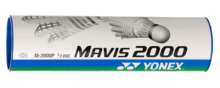 YONEX LOTKI BADMINTONOWE MAVIS 2000M MIDDLE białe ŚREDNIE 6szt