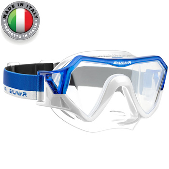 SALVIMAR MASKA do nurkowania HORIZON snorkeling Clear-Blue Tr./White