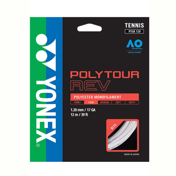 Yonex Poly Tour REV Set Naciąg Biały (White)