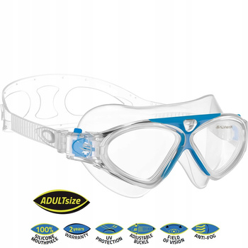 SALVIMAR FREEDOM OKULARY PŁYWACKIE gogle do pływania na basen ANTIFOG UV Light Blue - Clear