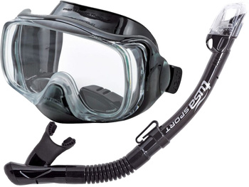 TUSA ZESTAW maska+fajka IMPREX 3D DRY UC-3325 BK