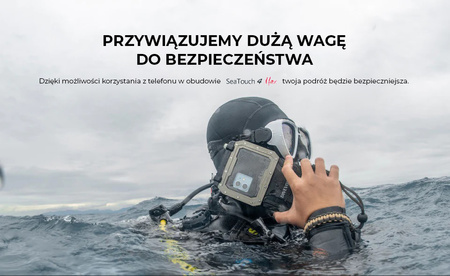 DIVEVOLK Podwodna obudowa do smartfona SeaTouch 4 Max - BIAŁA