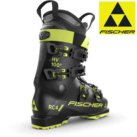 FISCHER 2025 BUTY NARCIARSKIE RC4 100 HV X BLACK/YELLOW U31523