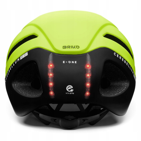 KASK rower rolki hulajnoga BRIKO z LED USB L 58-63