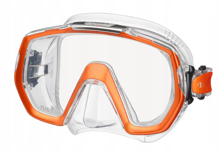 TUSA Maska Nurkowa FREEDOM ELITE M1003 EO pomarańczowo-bezbarwna