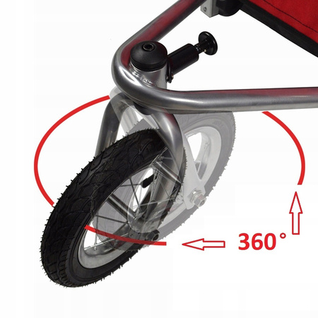 WÓZEK BIEGOWY Przyczepka GUTO DELUXE 2w1 + JOGGER