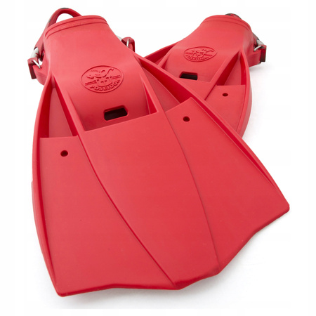 PŁETWY GUMOWE SPRĘŻYNOWE POSEIDON TRIDENT RED M