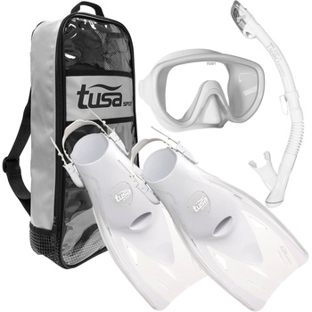 TUSA ZESTAW SERENE maska fajka płetwy + TORBA Biały