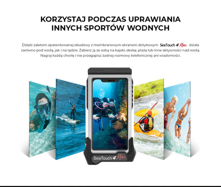 DIVEVOLK Podwodna obudowa do smartfona SeaTouch 4 Max - BIAŁA