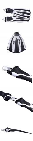 SEAC SUB PŁETWY PROPULSION S BUNGEE M/L 40-43 WHT