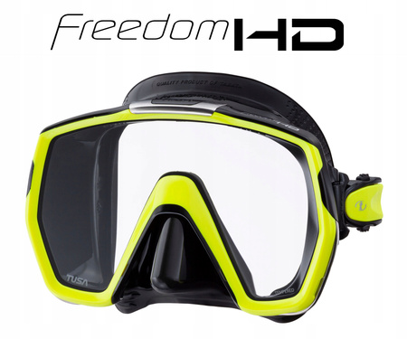TUSA ZESTAW maska FREEDOM HD fajka DRY snorkeling