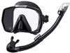 TUSA ZESTAW maska FREEDOM HD fajka DRY snorkeling