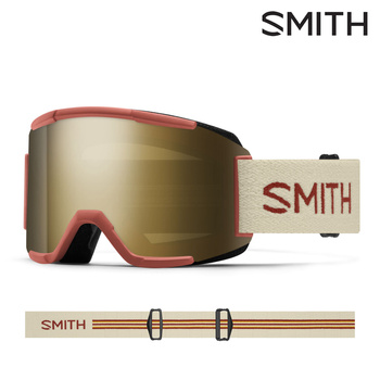 SMITH GOGLE SQUAD Gogle SQUAD terra slash ChromaPOP Sun Black Gold Mirror S3 + szyba S0 medium