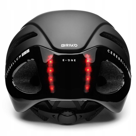 KASK rower rolki hulajnoga BRIKO z LED USB M 53-58