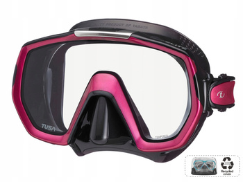 TUSA Maska Nurkowa FREEDOM ELITE M1003 QBRP różowo-czarna