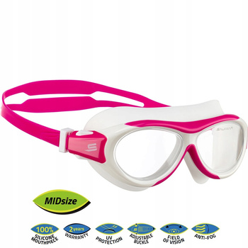 SALVIMAR FRIPP JR OKULARY PŁYWACKIE gogle do pływania juniorskie ANTIFOG UV Red - White