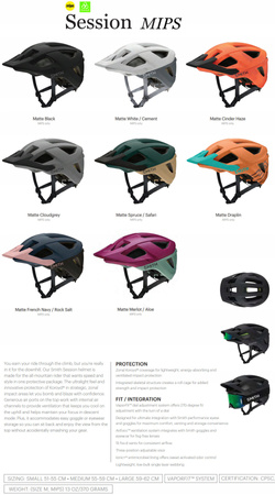 SMITH KASK rowerowy MTB SESSION MIPS M 55-59 WaWa