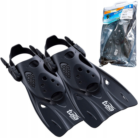 TUSA PŁETWY PASKOWE UF0103 regulowane M 35-42 BLK
