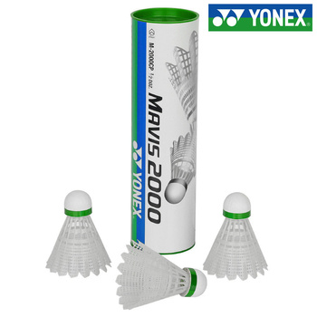 YONEX LOTKI BADMINTONOWE MAVIS 2000S SLOW białe WOLNE 6szt