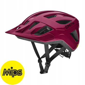 SMITH CONVOY MIPS Kask Rowerowy z daszkiem MTB Wiśniowy (merlot 3AB)