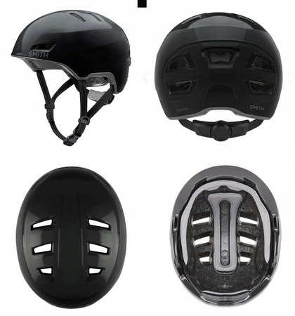 SMITH EXPRESS Kask Rowerowy Miejski BMX Morski (Shiny Pool 05W)