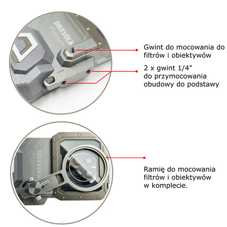 DIVEVOLK Obudowa podwodna do smartfona Platinium SeaTouch 4 MAX