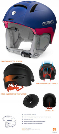 BRIKO KASK damski na snowboard narty PERLA 59-64