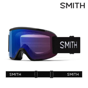 SMITH GOGLE SQUAD S black ChromaPOP Photochromic Rose Flash S1/S2 small