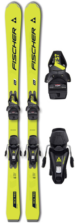 FISCHER 2025 NARTY DLA DZIECI juniorskie SPORTOWE RC4 PRO JR + FS7 GW CA JRS A12824