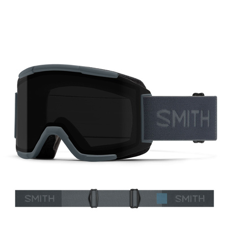 SMITH GOGLE SQUAD slate ChromaPOP Sun Black S3 + szyba S0 medium